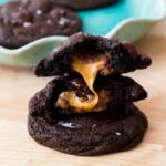 salted caramel dark chocolate cookies recipe