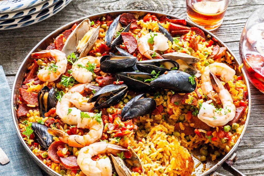 seafood paella recipe