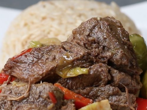 slow cooker steak and veggies recipe