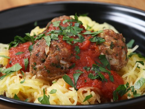 spaghetti squash and meatballs recipe