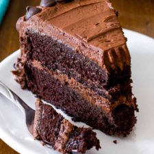 triple chocolate layer cake recipe