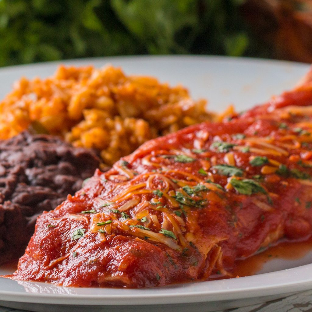 veggie-packed chicken enchiladas recipe