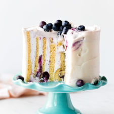 vertical cake (lemon & blueberry) recipe