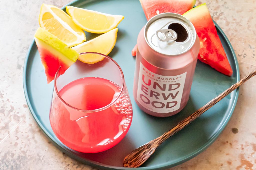 watermelon rosé mimosa recipe