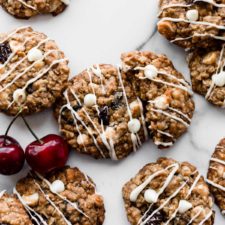 white chocolate chip cherry oatmeal cookies recipe