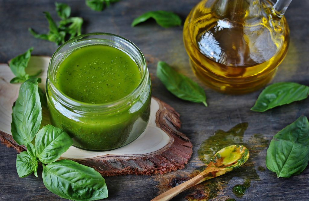 fresh basil vinaigrette