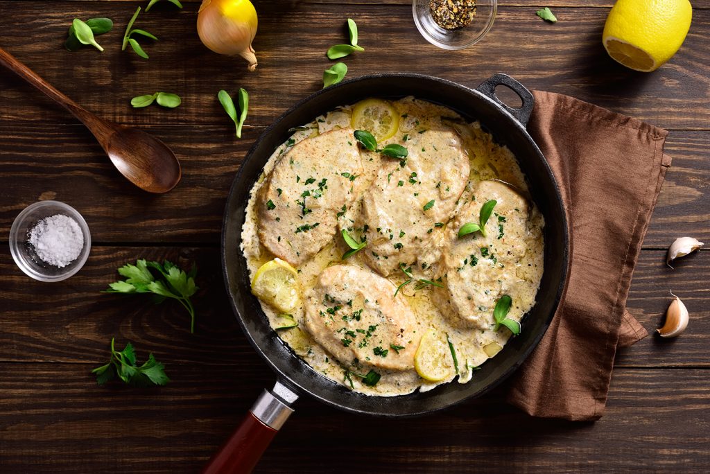 delicious creamy lemon garlic chicken