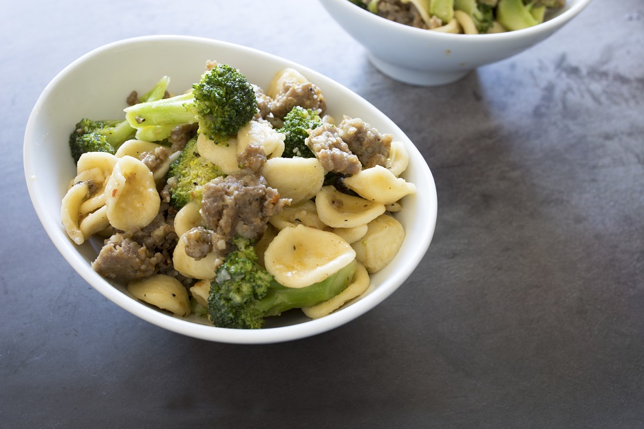 orecchiette with sausage and broccoli