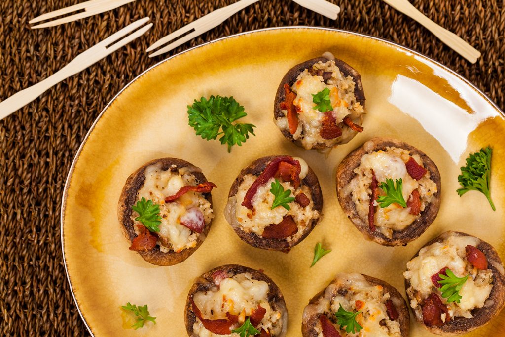 bacon stuffed portobellos