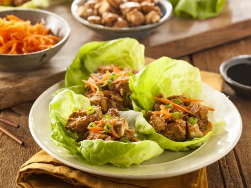 thai chicken lettuce wraps