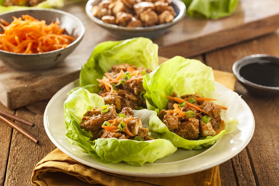 thai chicken lettuce wraps