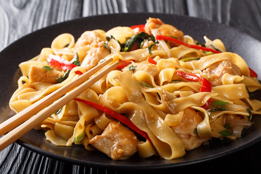 thai drunken noodles pad kee mao