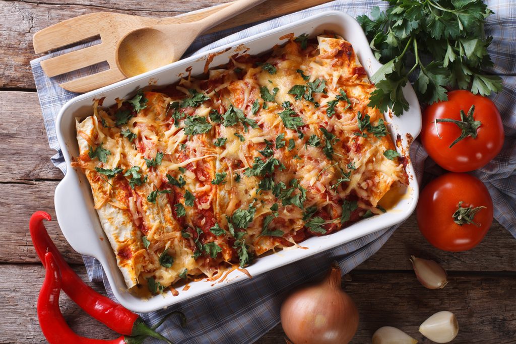 cheesy chicken enchiladas