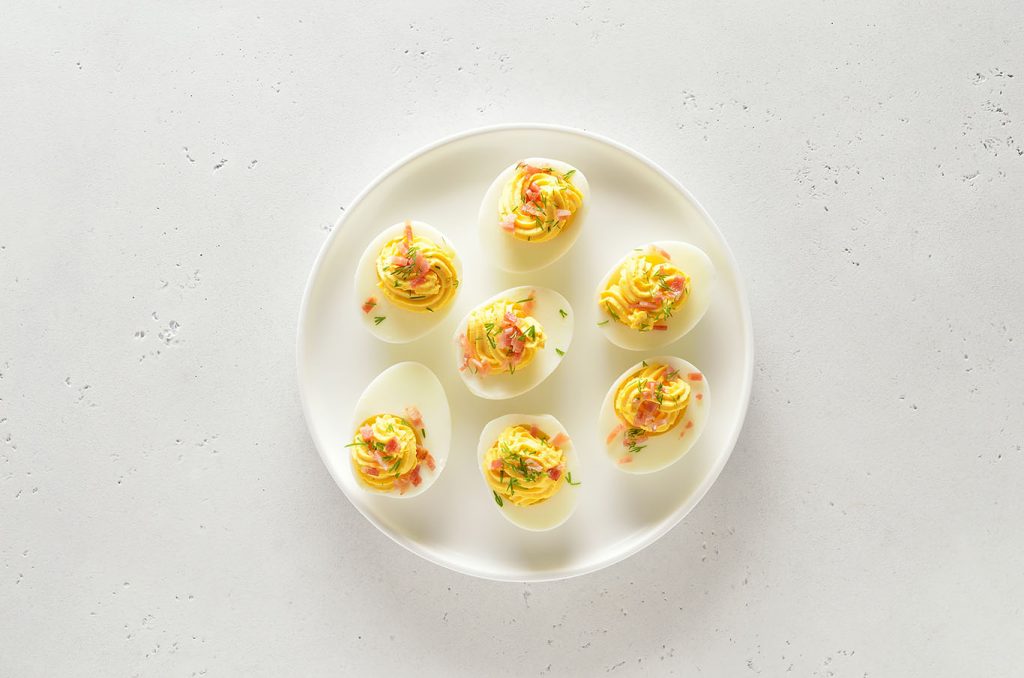 flavorful bacon deviled eggs