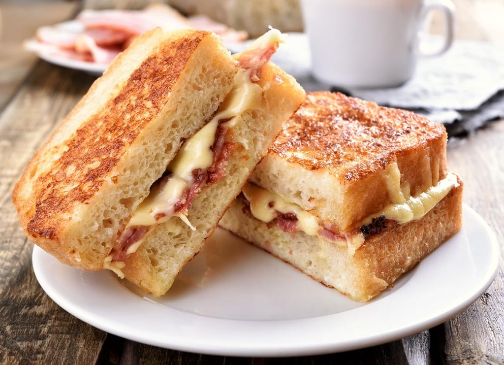 cheesy grilled bacon