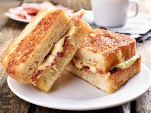 cheesy grilled bacon