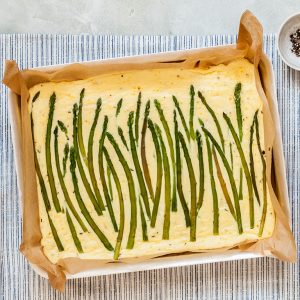baked asparagus frittata