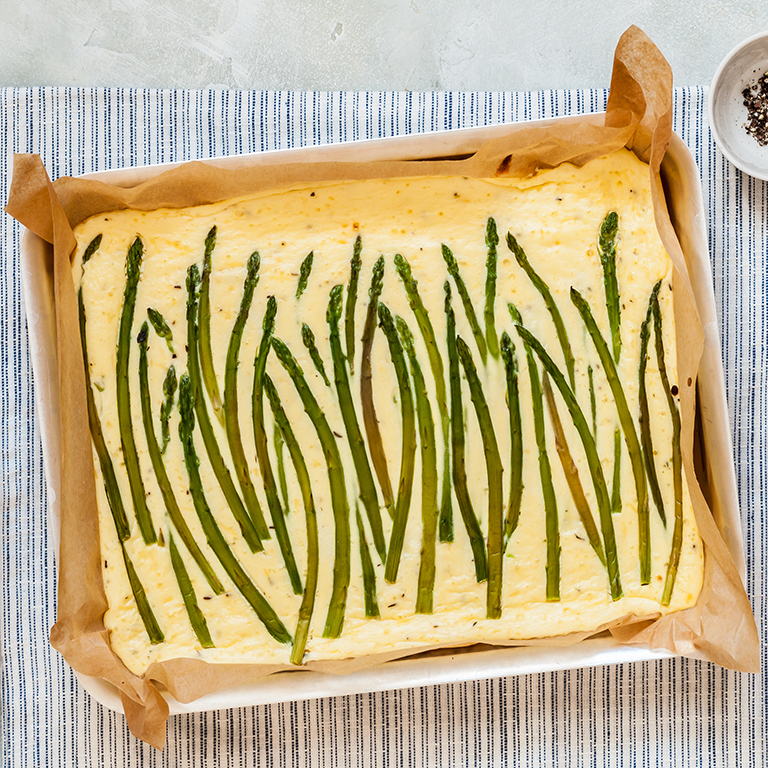 baked asparagus frittata