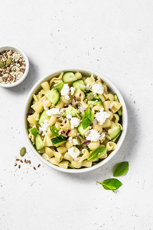 delicious basil and avocado mac and cheese