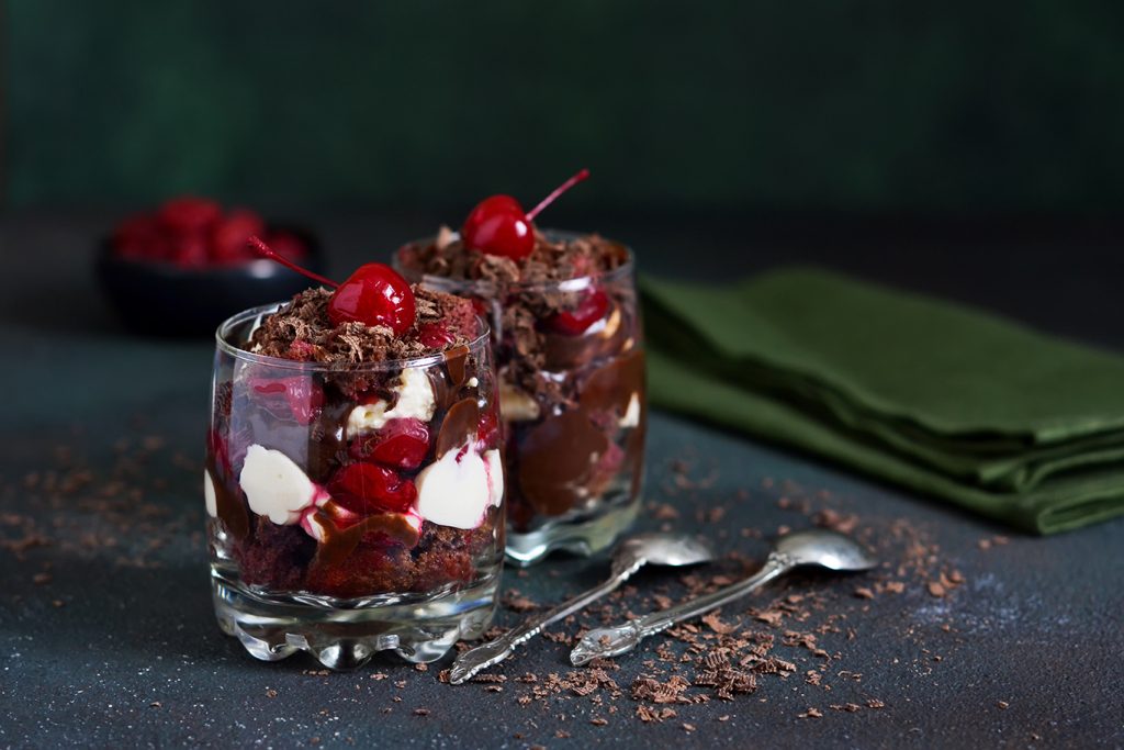 sweet black forest triffle