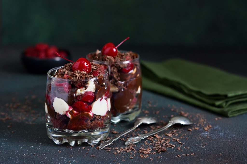 katie lee black forest trifle