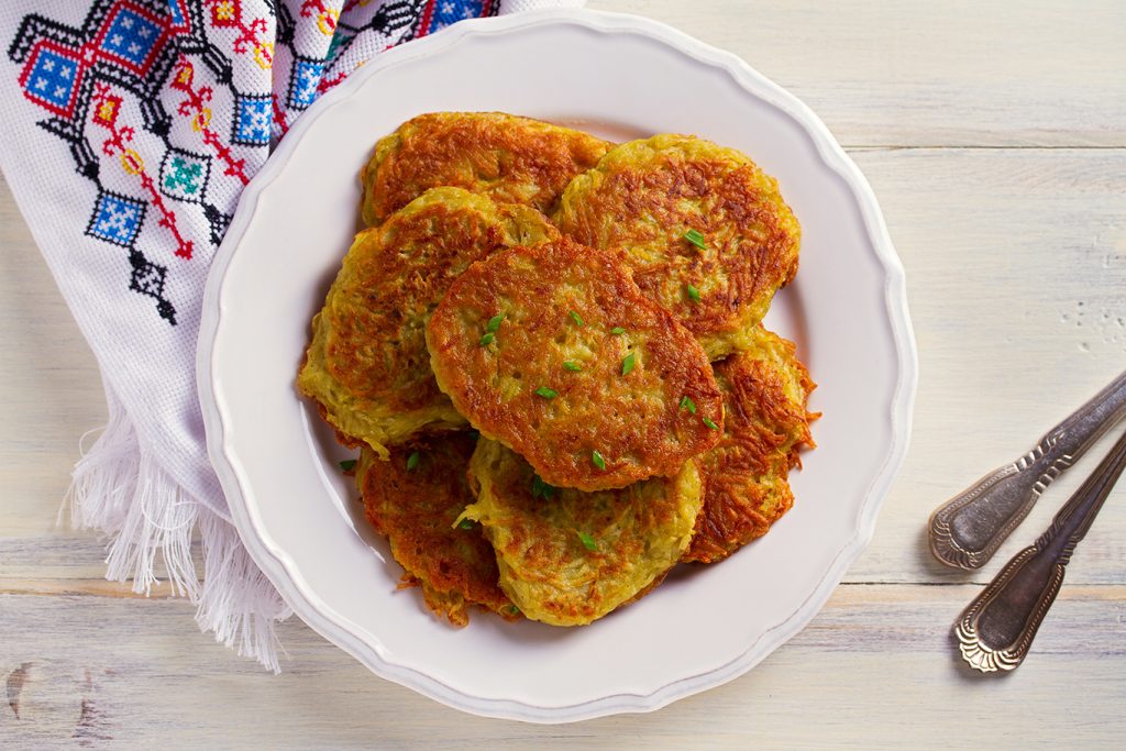 cheesy mashed sweet potato cake