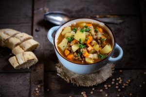 delicious chicken lentil stew