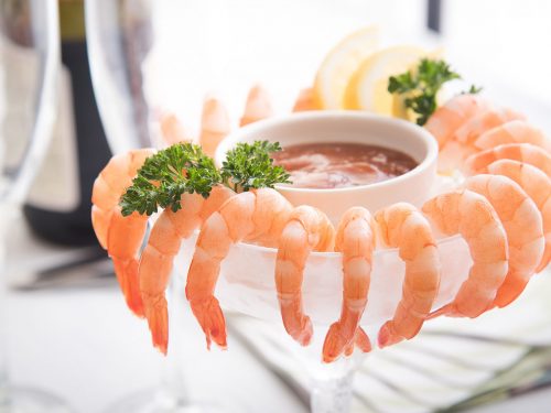 succulent shrimp cocktail