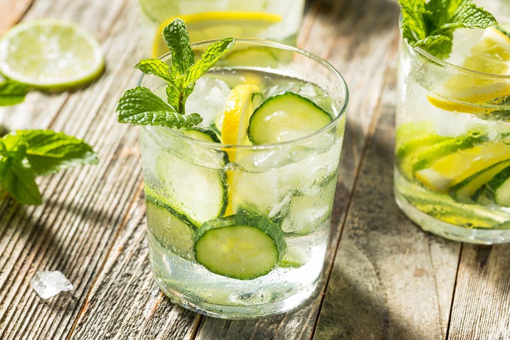 refreshing cucumber water