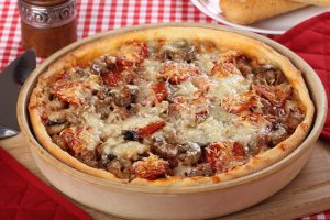 deep dish pizza
