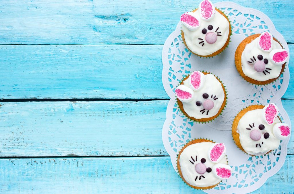 sweet easter bunny cupcakes