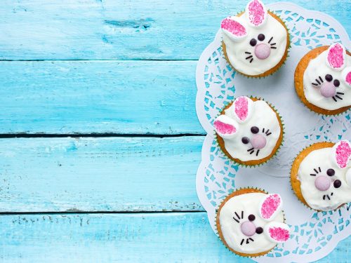 sweet easter bunny cupcakes