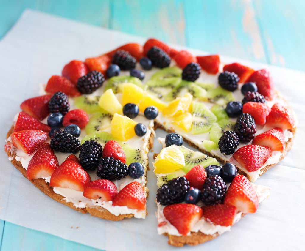 sweet fruit pizza