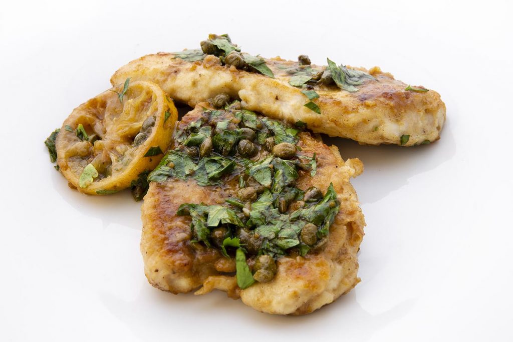 delicious garlic chicken piccata