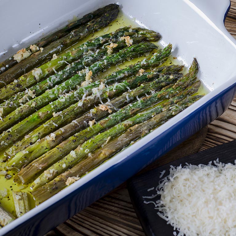 tasty garlic parmesan roasted asparagus