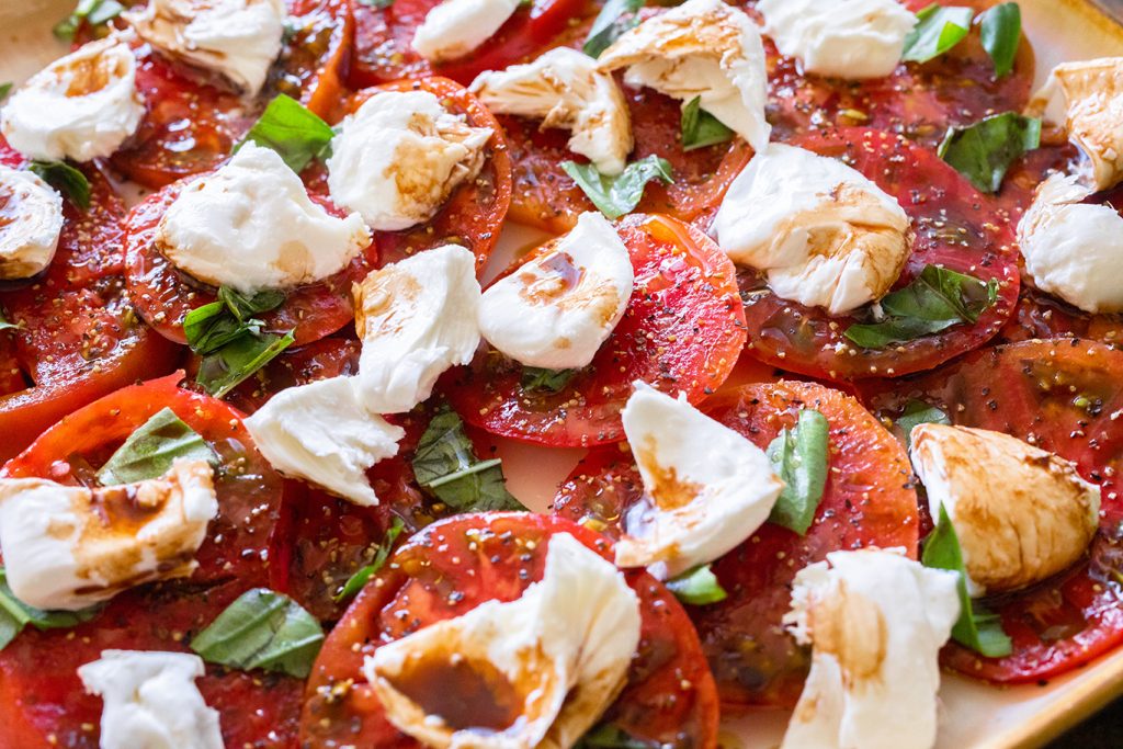 delicious caprese salad