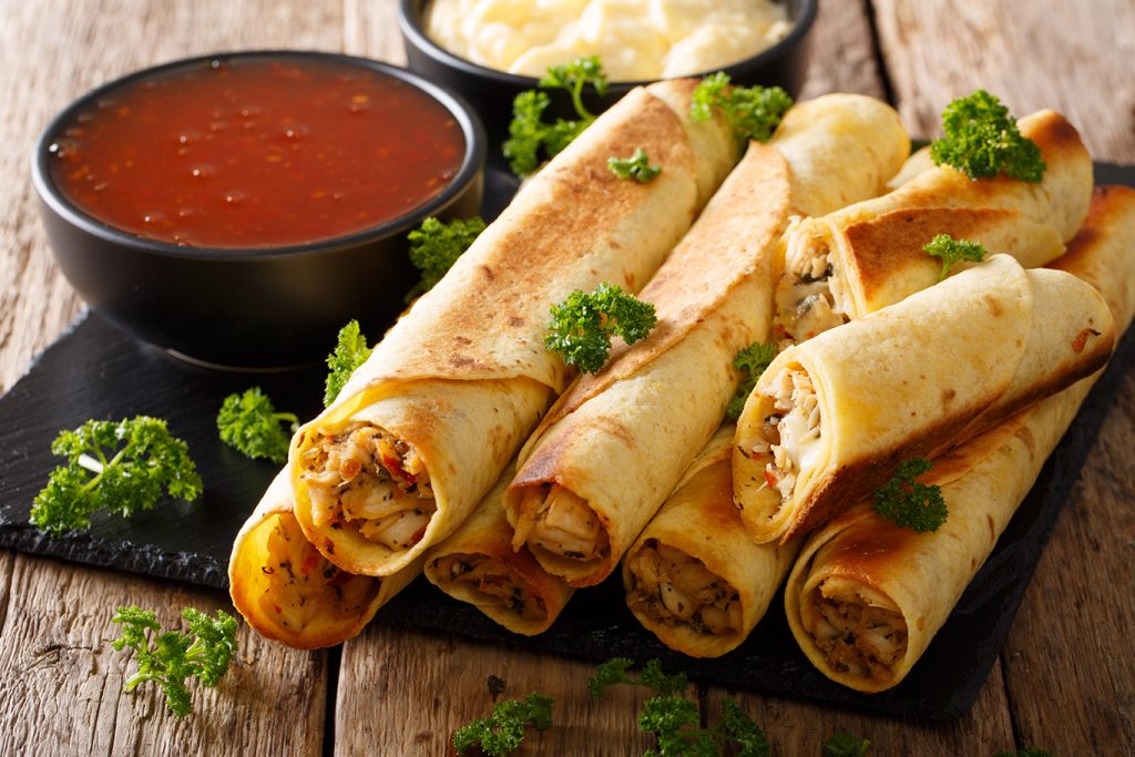 homemade taquitos