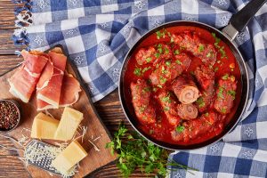 authentic braciole in marinara sauce