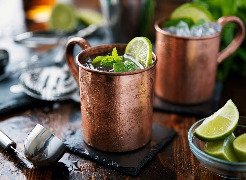 cold moscow mule cocktail