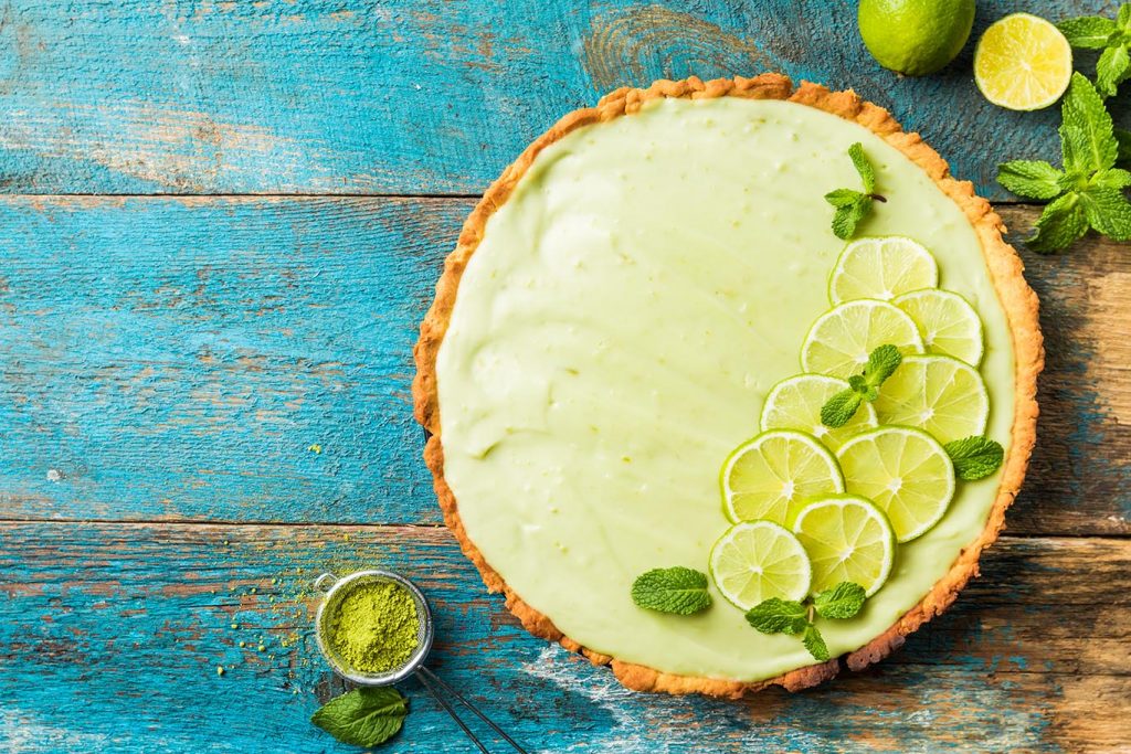 sweet and tangy key lime pie
