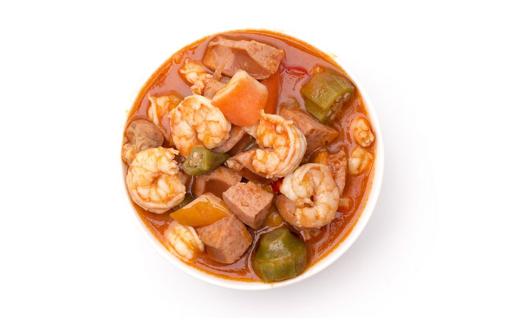 delicious chicken and shrimp gumbo