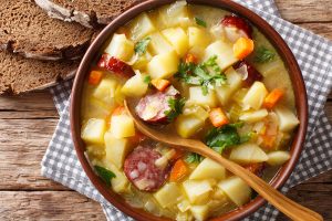 flavorful  potato and sausage soup