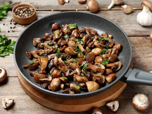 healthy sauteed mushrooms