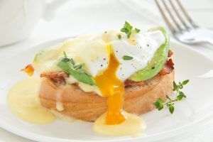 savory salmon english muffins