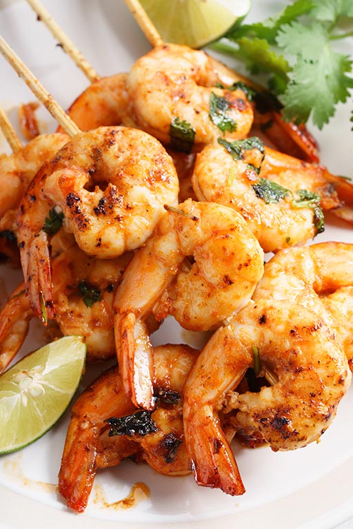 delicious grilled shrimp