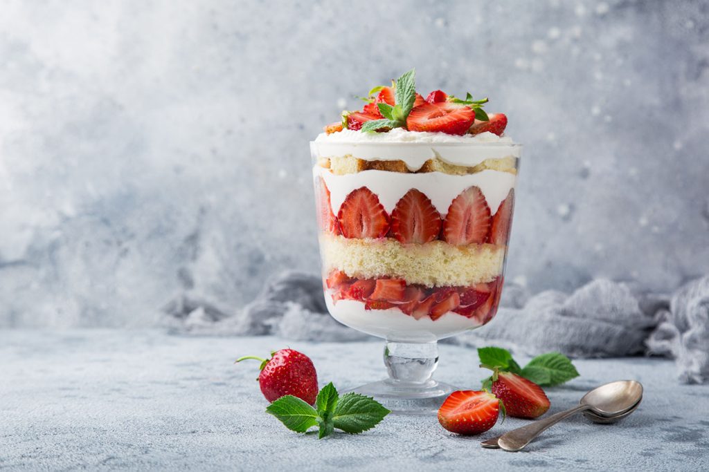 delicious strawberry triffle