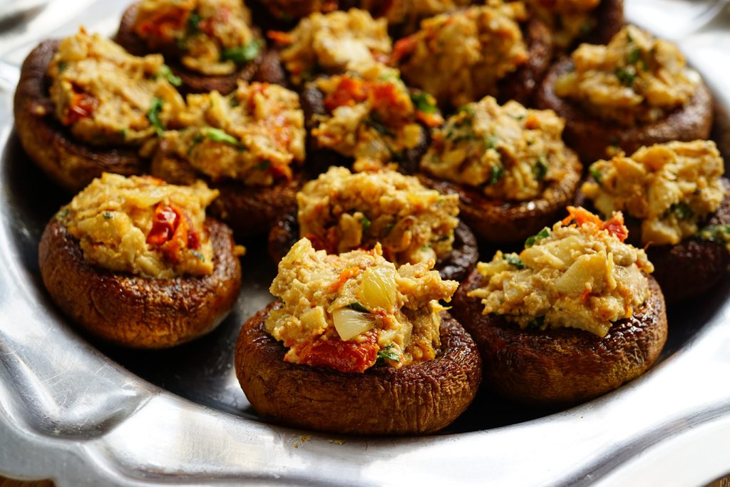 savory stuffed mushrooms