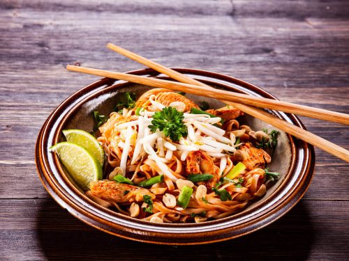 savory thai peunut sesame noodles