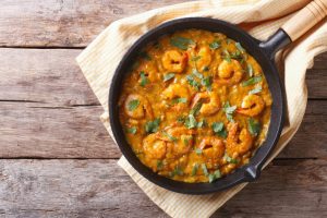 creamy thai peanut shrimp