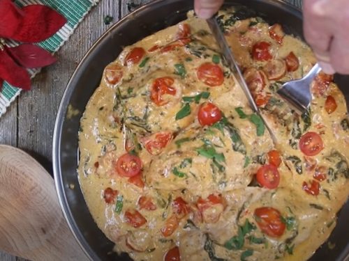 tuscan garlic skillet chicken recipe